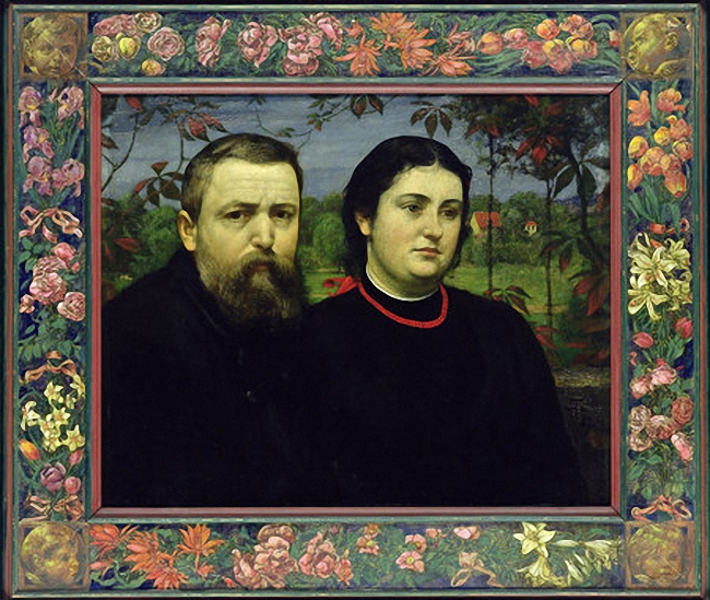 The Artist With His Wife Bonicella by Hans Thoma, 1887